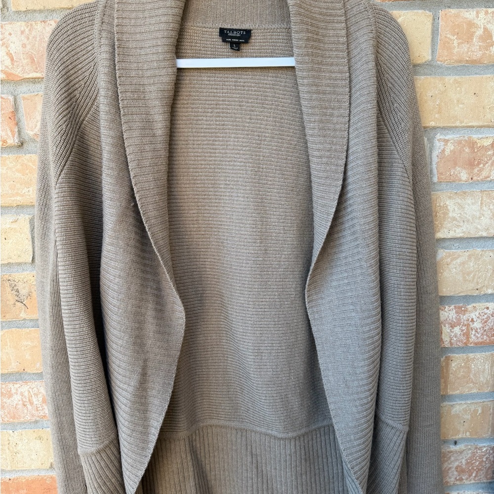 Talbots Cozy Brown Women's Cardigan